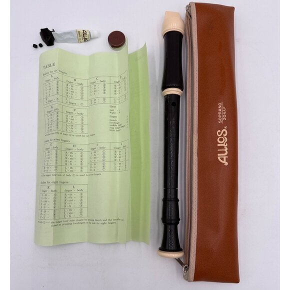 Aulos Soprano Recorder Model A204AF Finger Disabilities or Limited Dexterity - Picture 2 of 9
